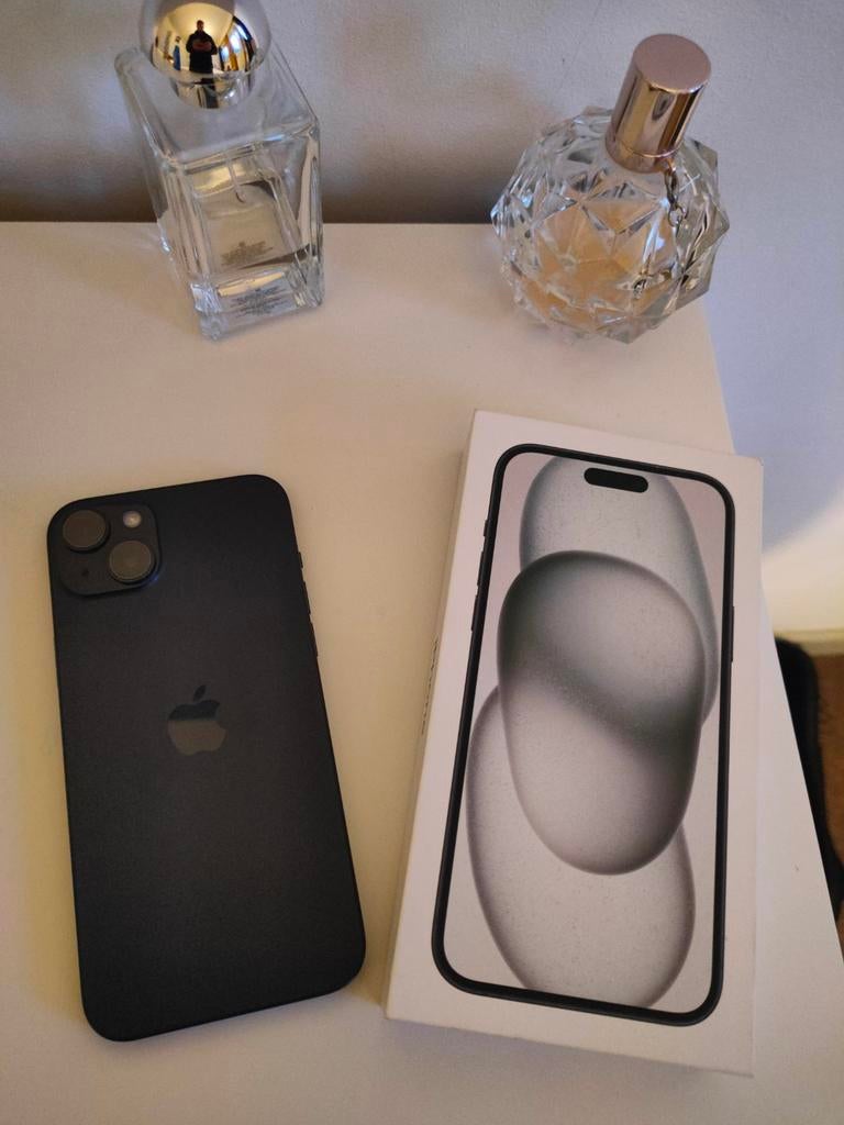 Iphone 15 plus 128 Go noir, Télécoms, Téléphonie mobile | Apple iPhone, 128 GB, Comme neuf, Enlèvement, Sans abonnement