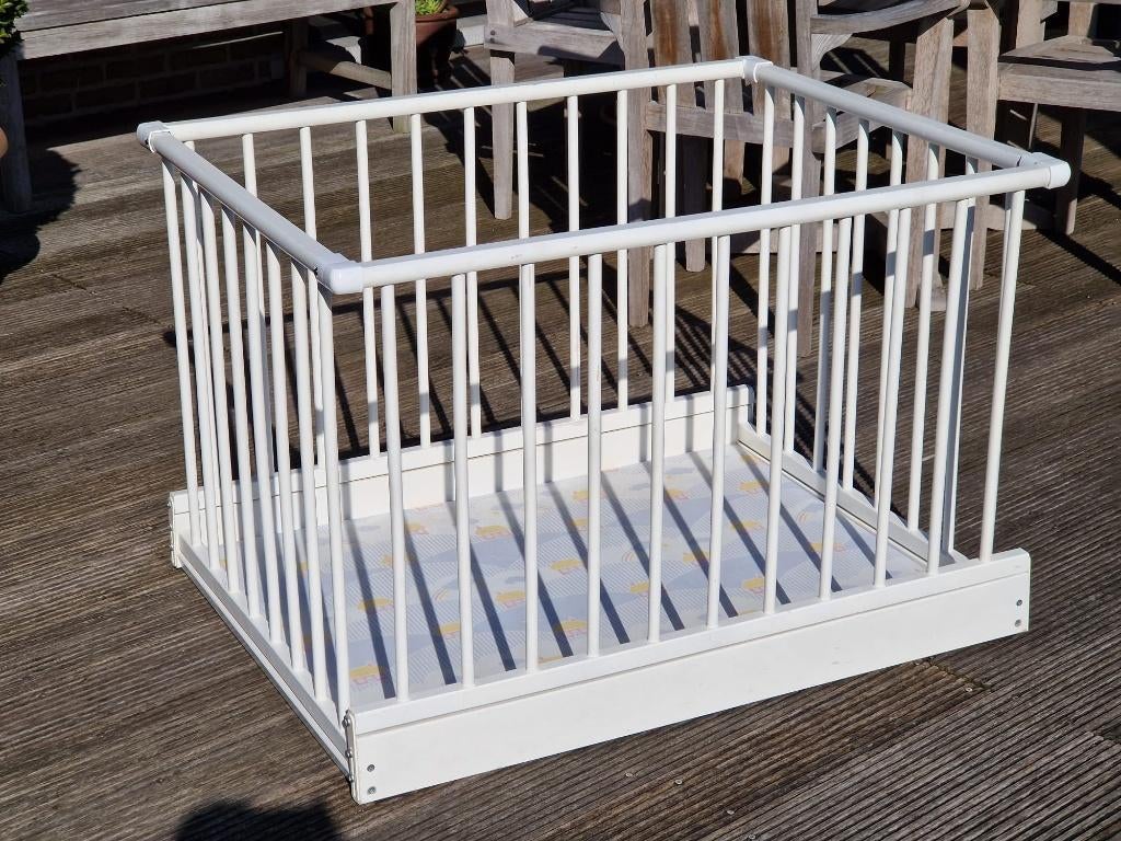 Wit park, Kinderen en Baby's, Babyparken, Ophalen, Gebruikt, Rechthoekig