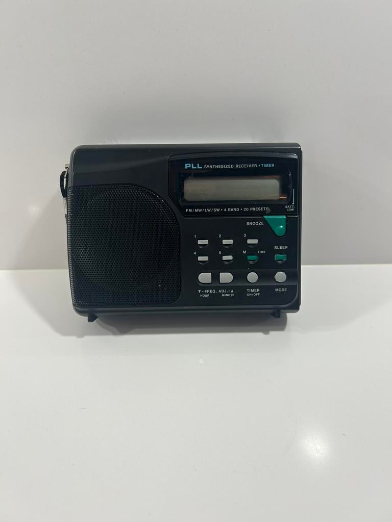 Vintage draagbare radio – PLL Synthesized Receiver Timer, Enlèvement, Comme neuf, Radio