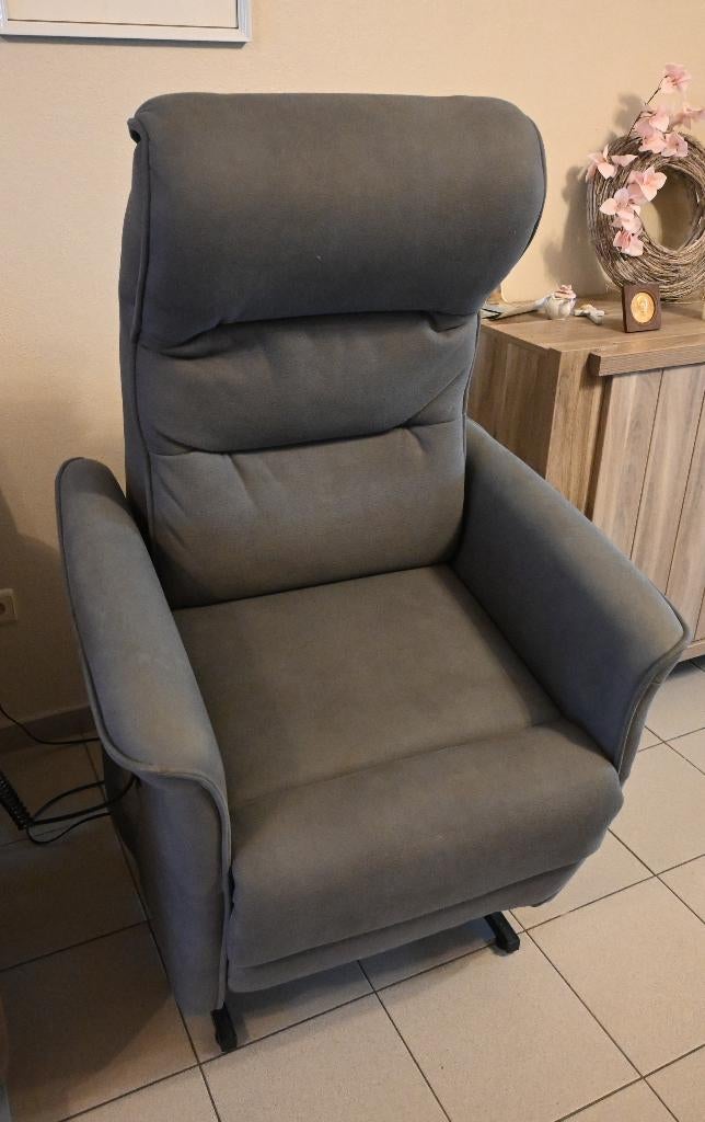 Electrische relax zetel, Huis en Inrichting, Zetels | Zetels, Ophalen, Zo goed als nieuw, Leer