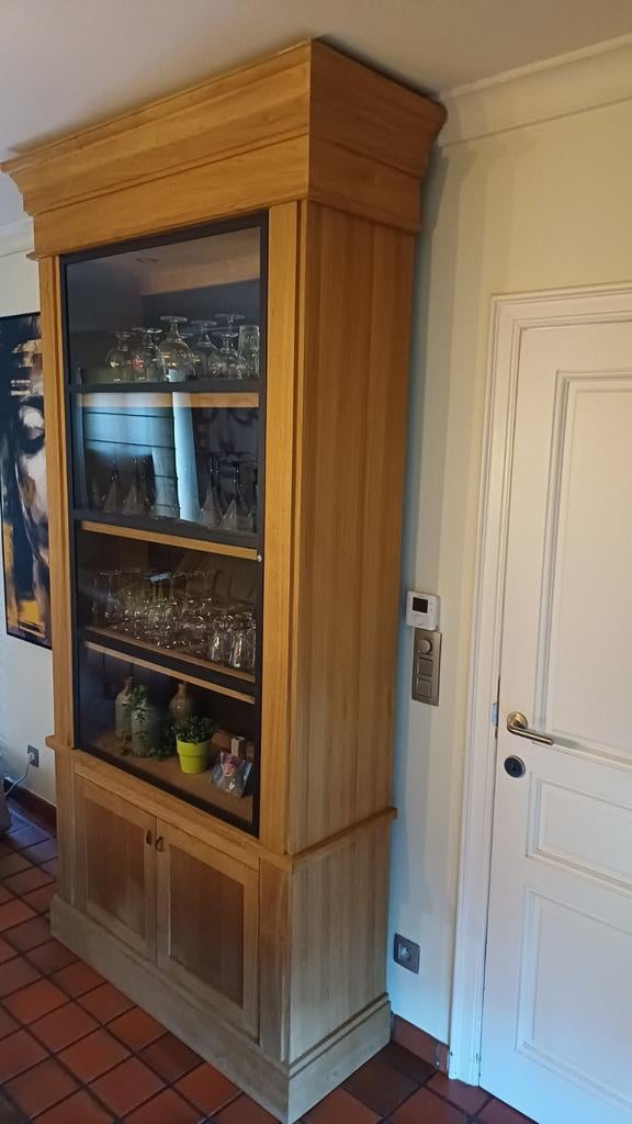 VITRINEKAST  - BARKAST, Huis en Inrichting, Ophalen