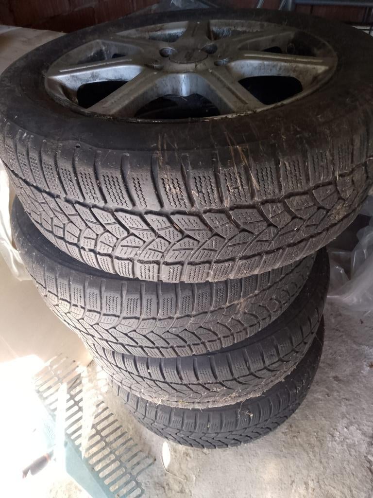 4 banden met velgen, Auto-onderdelen, Banden en Velgen, Ophalen, Gebruikt, 16 inch, Band(en)