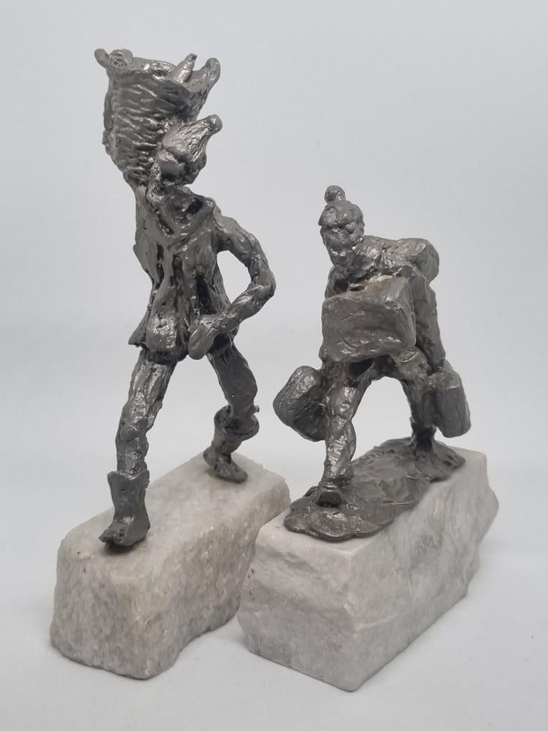 2x Ernest Patris (Brussel) Kunstbeelden, Ophalen of Verzenden