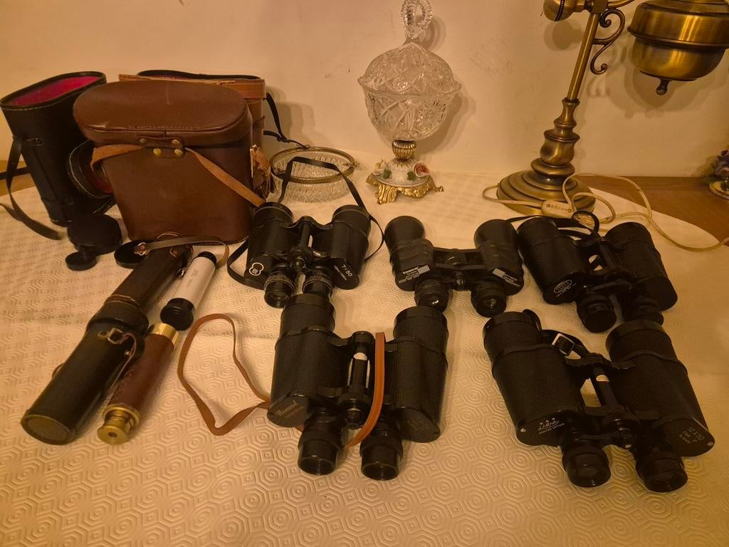 Set van Vintage Verrekijkers te Koop - Verschillende Merken, TV, Hi-fi & Vidéo, Matériel d'optique| Jumelles, Enlèvement