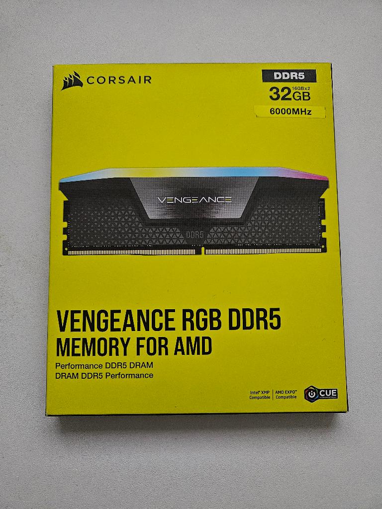 Corsair Vengeance RGB 32GB 6000 MHz CL30 CMH32GX5M2B6000Z30K, Informatique & Logiciels, Mémoire RAM, 32 GB, Enlèvement ou Envoi