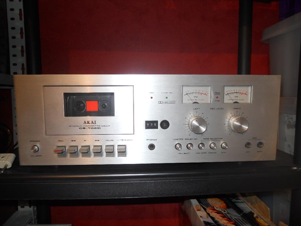 Cassettedeck AKAI, Audio, Tv en Foto, Cassettedecks, Enkel, Akai, Auto-reverse, Tiptoetsen, High speed dubbing, Ophalen