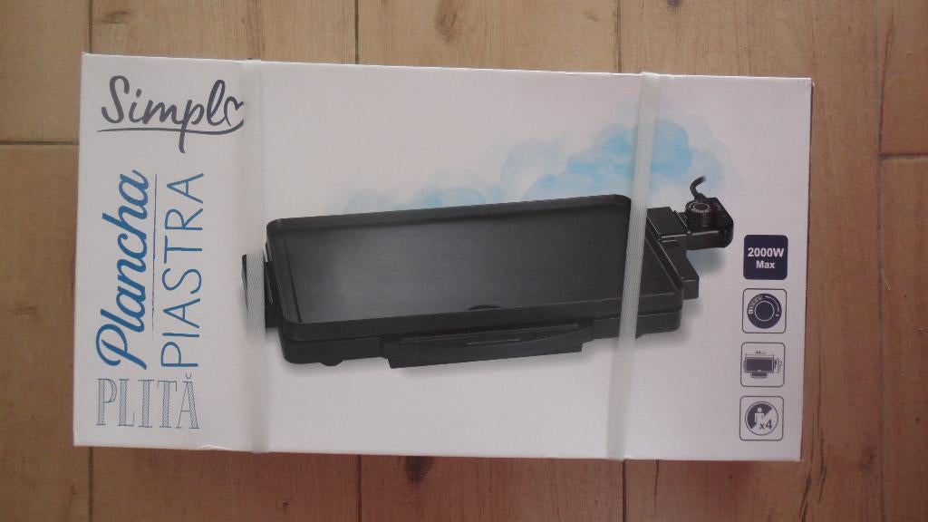 PLANCHA 2.000 W 51 X 26 CM NEUVE NEUVE, Elektronische apparatuur, Contactgrills, Ophalen, Nieuw