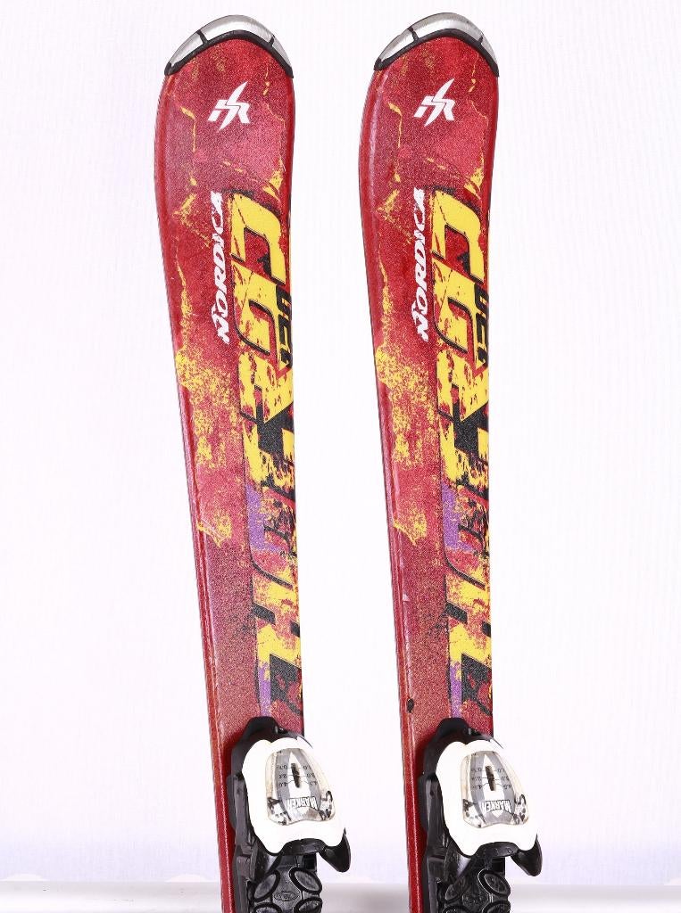 90 110 120 130 140 kinder ski's NORDICA HOT ROD + Marker 7, Gebruikt, Ophalen of Verzenden, Carve, Nordica