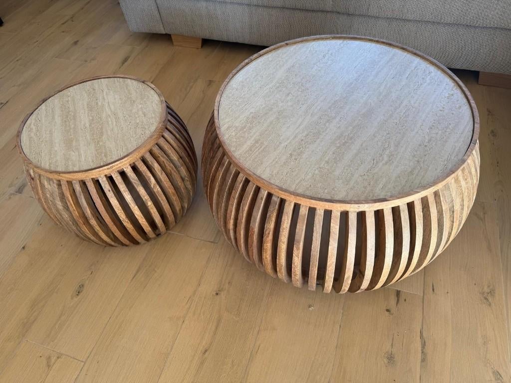 2 koffietafels, Huis en Inrichting, Ophalen, Rond, Nieuw, 50 tot 100 cm