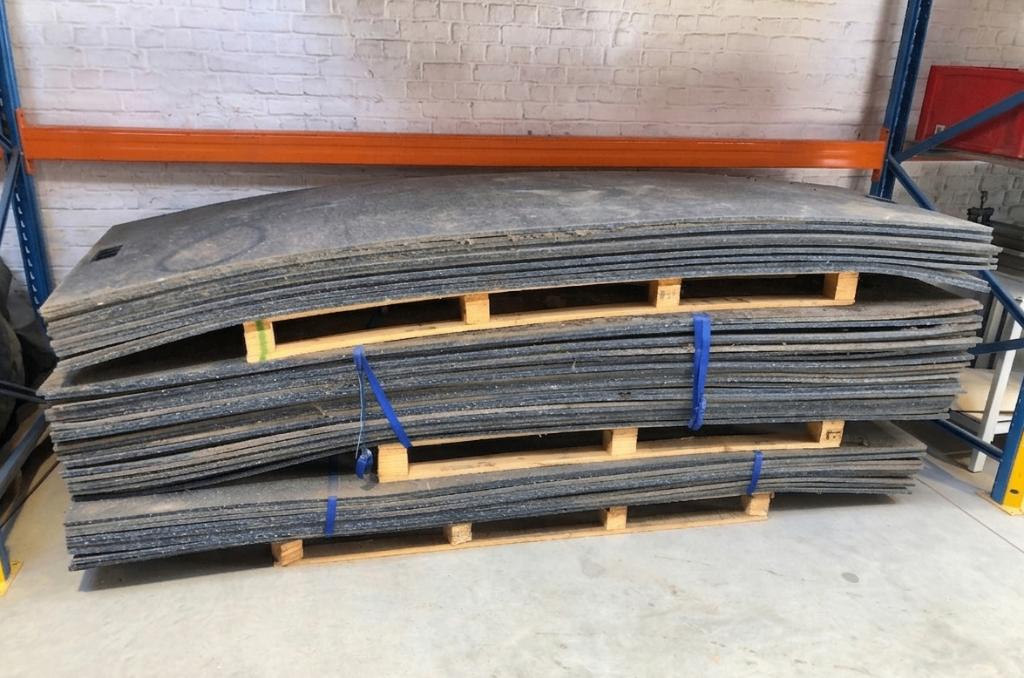 lot van 46 rijplaten, Bricolage & Construction, Plaques & Panneaux, Utilisé, Enlèvement