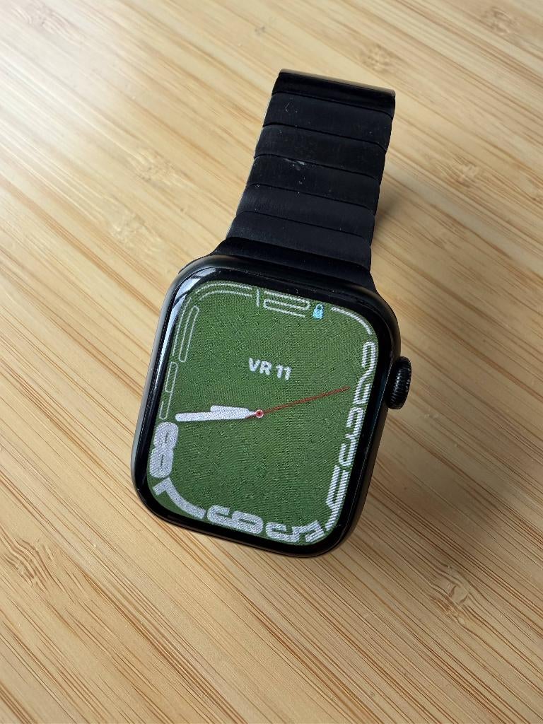 Apple Watch Series 7 41mm, Handtassen en Accessoires, Smartwatches, Zwart, IOS, Ophalen of Verzenden, Zo goed als nieuw