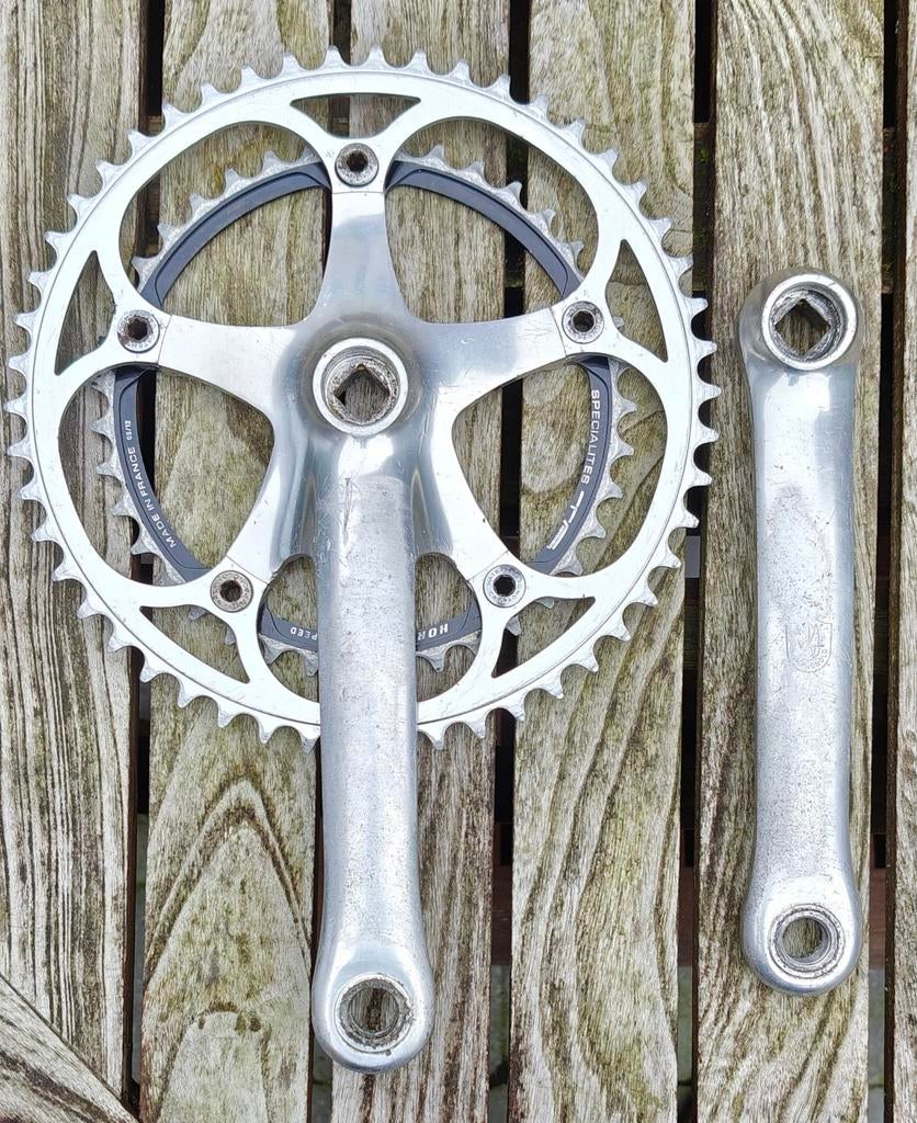 Campagnolo Chorus 80's crankset, Fietsen en Brommers, Fietsonderdelen, Crankstel of Pedalen, Gebruikt, Campagnolo, Racefiets