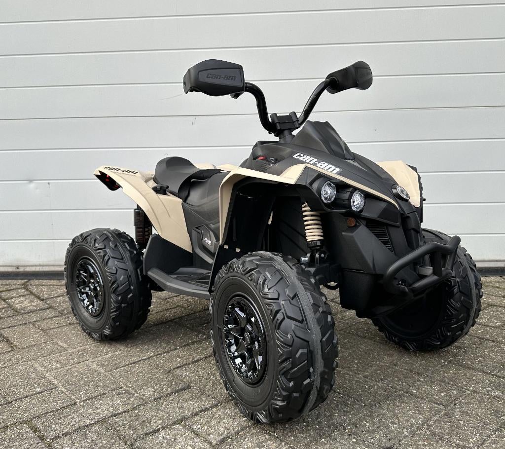 can-am Renegade 12v Quad Khaki – Rubberband - BT - RADIO, Enfants & Bébés, Jouets | Extérieur | Véhicules & Draisiennes, Neuf