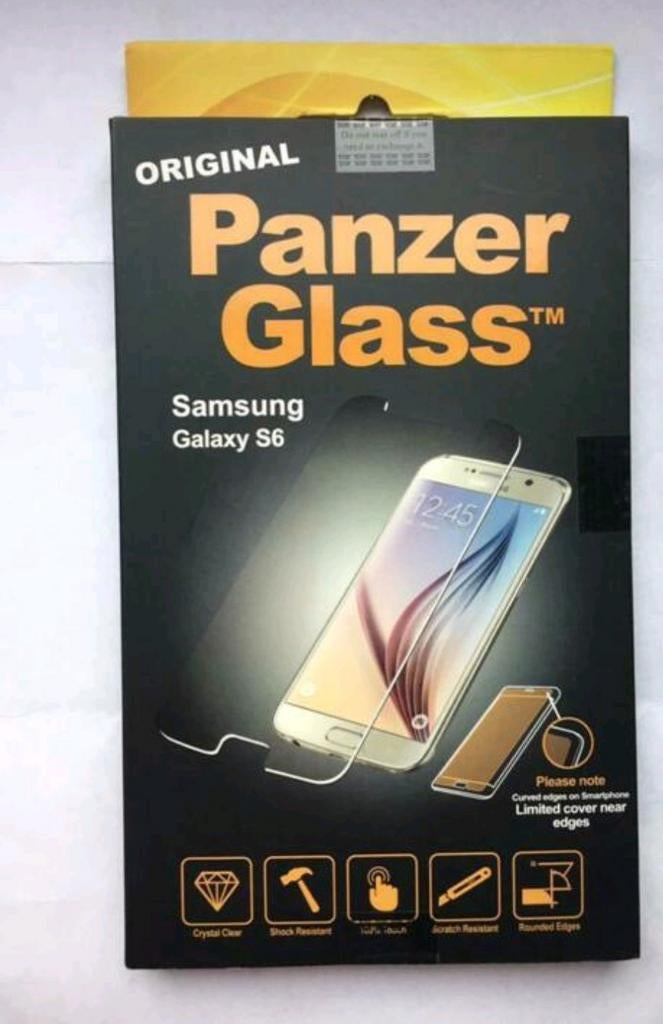 Protection écran Samsung Galaxy S6 Panzer dans son emballage, Enlèvement, Comme neuf