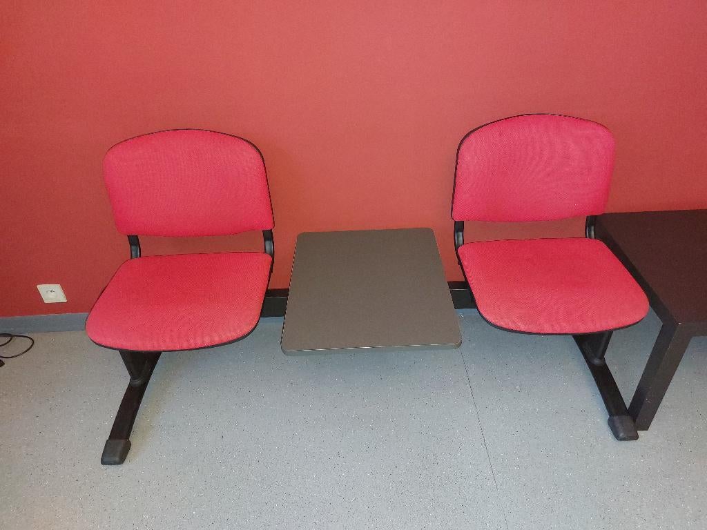 Bancs et chaises, Maison & Meubles, Rouge, Tissus, Enlèvement, Utilisé