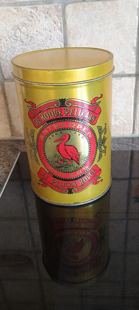 Koffieblik De Roode Pelikaan, Ophalen of Verzenden