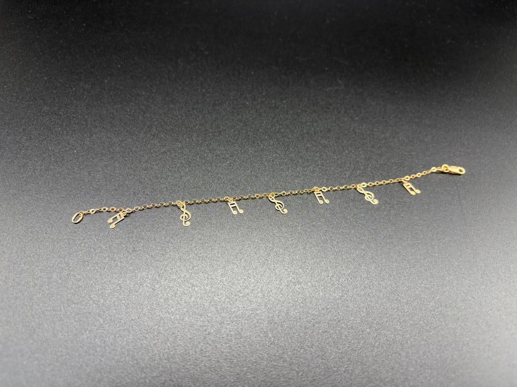 18 karaat gouden armband 750 gestempeld, Handtassen en Accessoires, Kettingen, Ophalen, Zo goed als nieuw, Geel, Goud