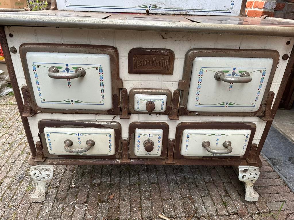 Poêle à feu/four Louvain Fonderies Nestor Martin, Antiquités & Art, Enlèvement