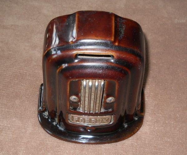 Tirelire en fonte émaillée FOBRUX, Enlèvement ou Envoi, Utilisé