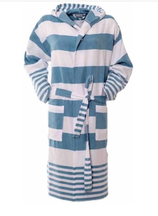 saunabadjas met capuchon - hamam badjas - ochtendjas, Kleding | Dames, Ophalen of Verzenden, Zo goed als nieuw, Maat 46/48 (XL) of groter