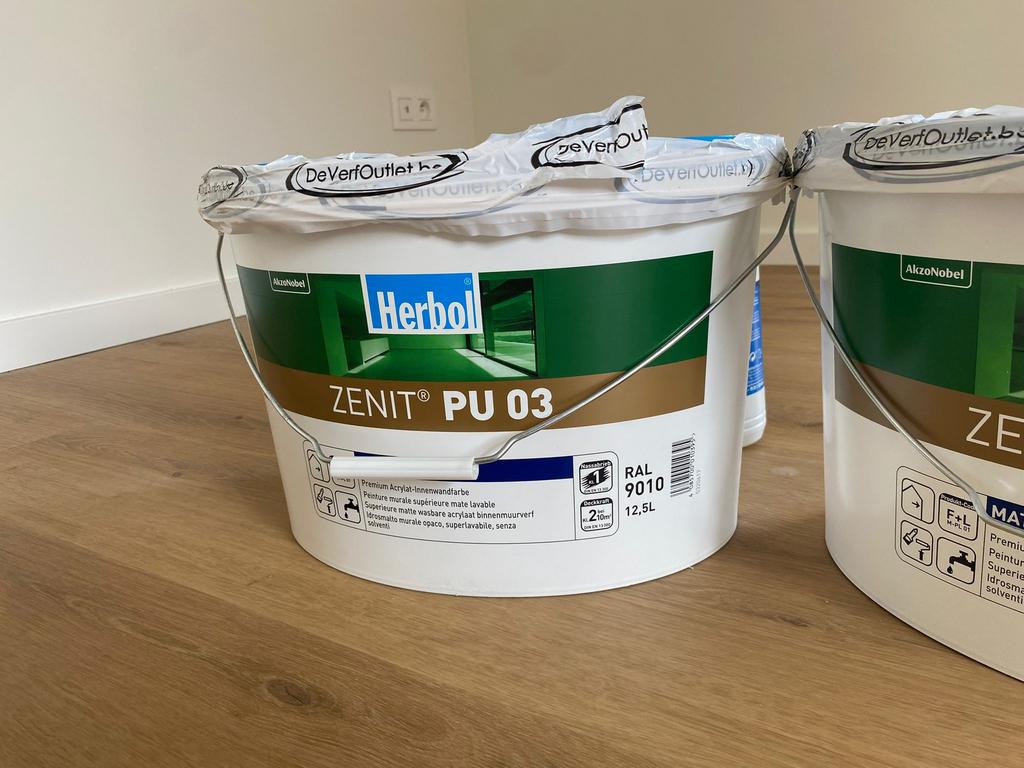 Herbol - zenit PU03 verf 12,5l, Bricolage & Construction, Peinture, Vernis & Laque, Neuf, 10 à 15 litres, Enlèvement, Peinture