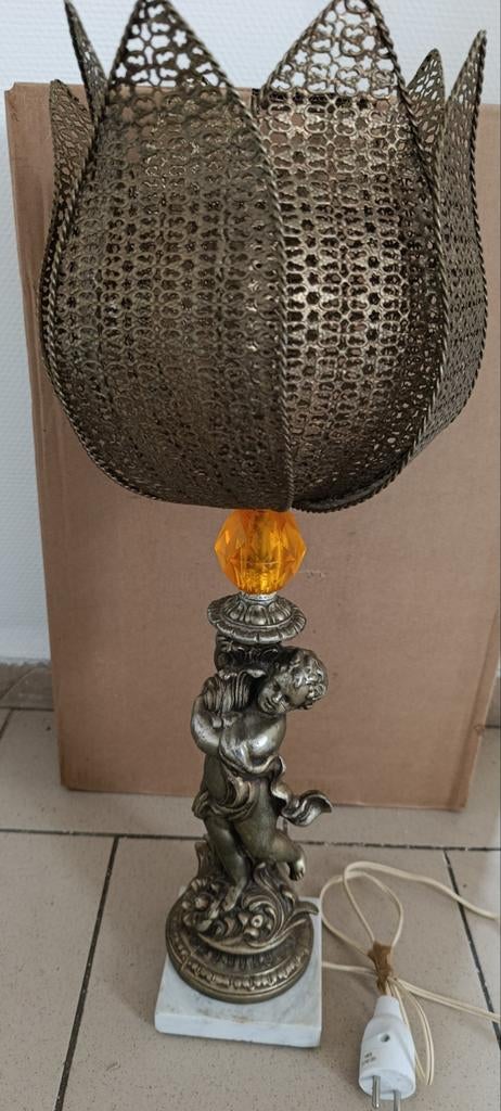 Lampe de table vintage, Antiquités & Art