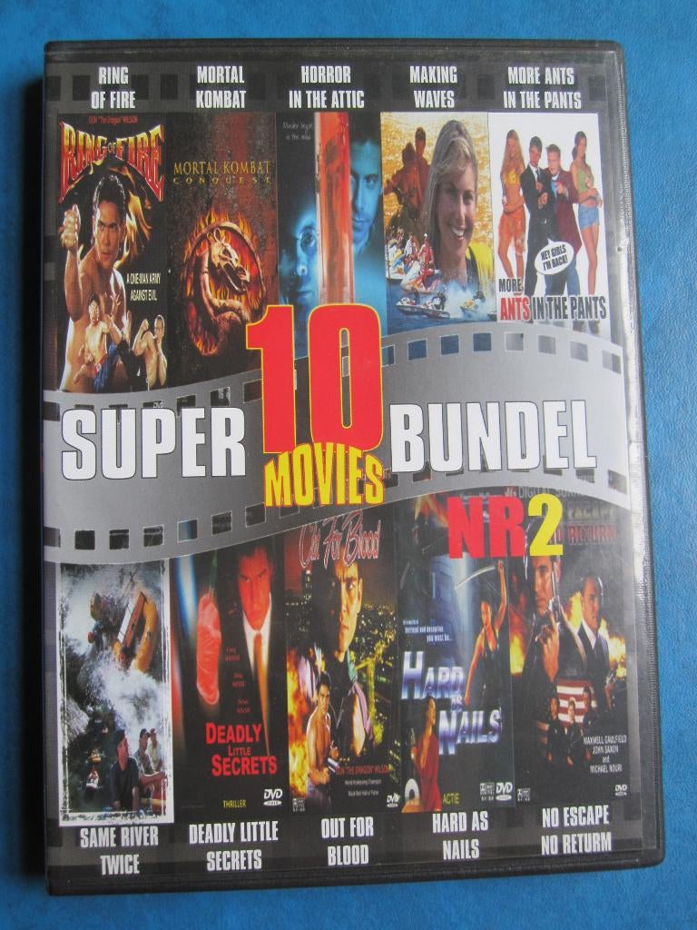 Super 10 Movies Bundel 2 (10 films op 2 disc), Cd's en Dvd's, Vanaf 16 jaar, Ophalen of Verzenden, Zo goed als nieuw, Boxset