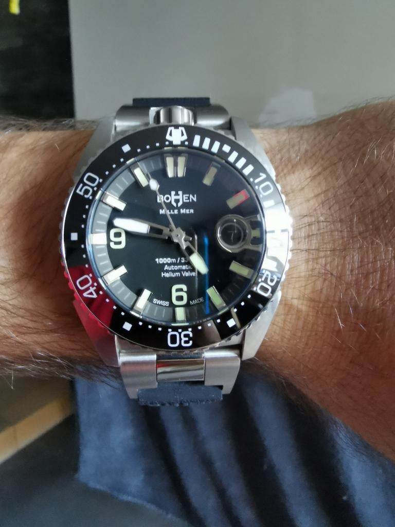 Bohen mille mer, Montre-bracelet, Enlèvement ou Envoi, Acier, Acier