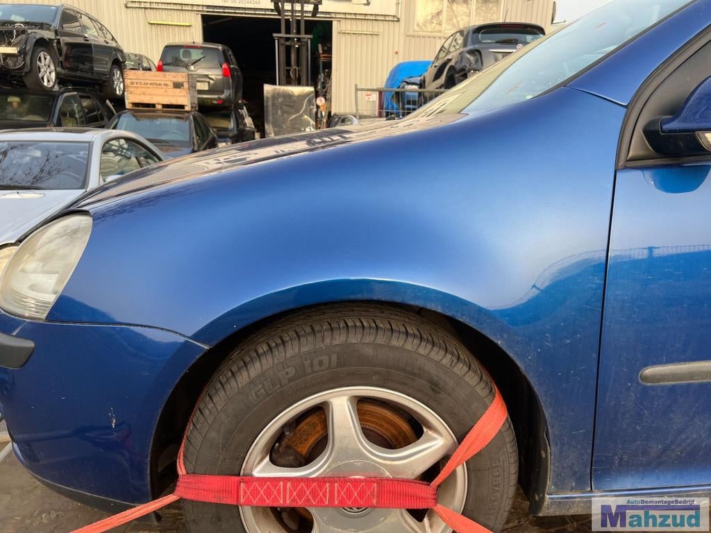 Aile avant gauche lat rale pour VW Golf 5 bleue LC5J (2004-2, Volkswagen, Volkswagen AG, Vw@volkswagen.de, Utilisé