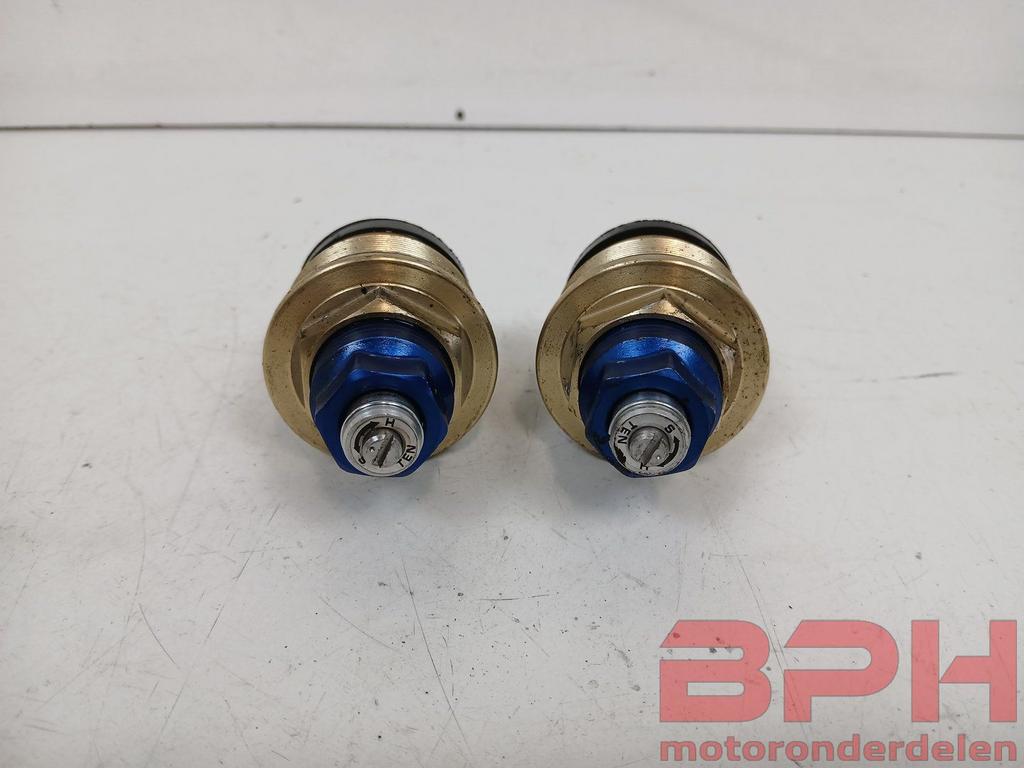 Voorvork doppen Suzuki GSX-R 750 K1 K2 K3 2000 t/m 2003 GSXR, Motoren, Onderdelen | Suzuki, Gebruikt, Ophalen of Verzenden