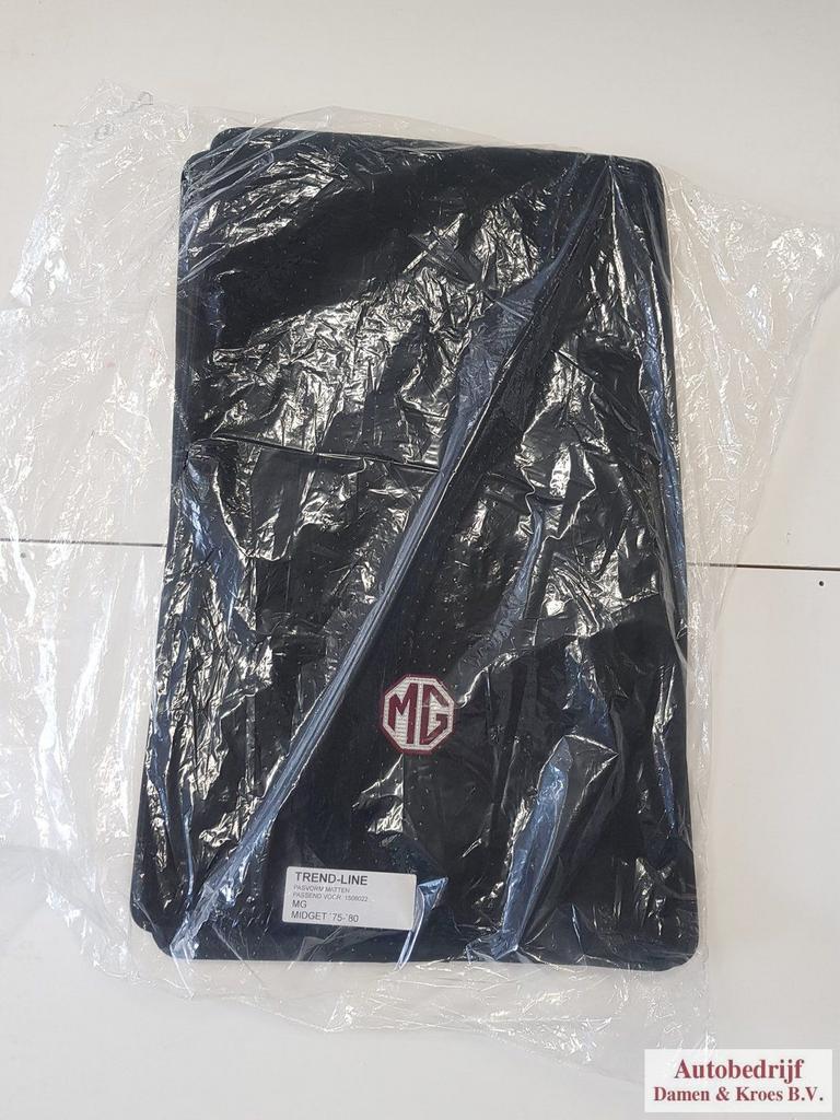 Mattenset complete set 2 stuks MG Midget 1975-1980 zwart sto, Auto-onderdelen, -, -, Nieuw, Ophalen of Verzenden