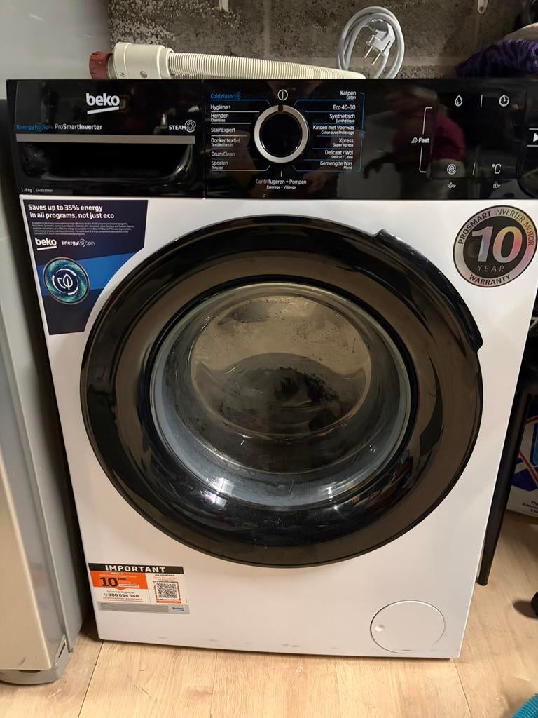 Machine a laver Beko, Electroménager, 1200 à 1600 tours, Classe énergétique A ou plus économe, Comme neuf, Chargeur frontal