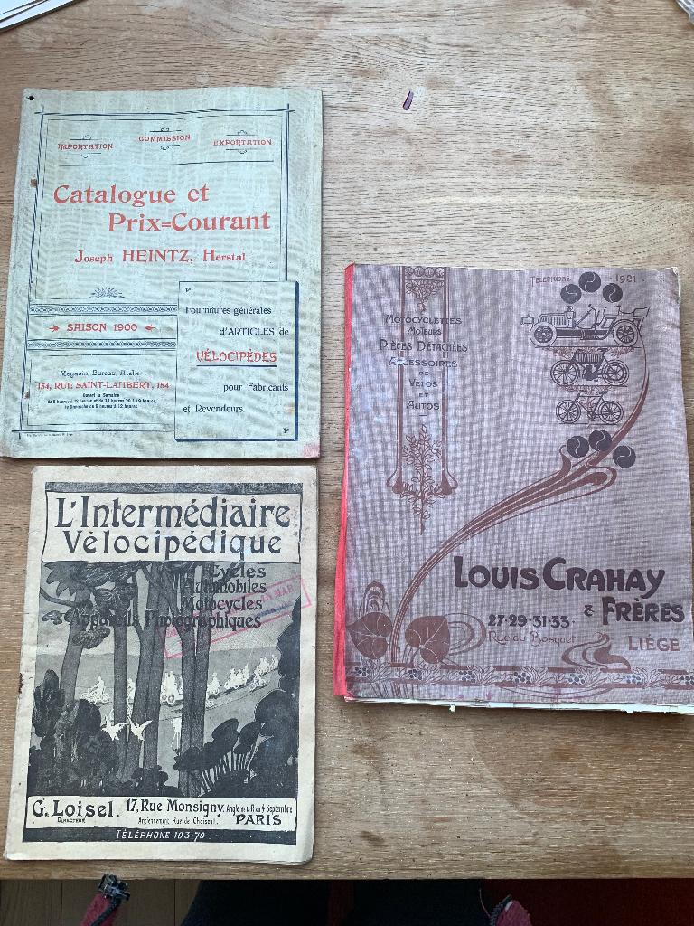 Cycling Catalogs 1899-1900-1904 onderdelen en accessoires, Ophalen of Verzenden, Gebruikt, Antiquités