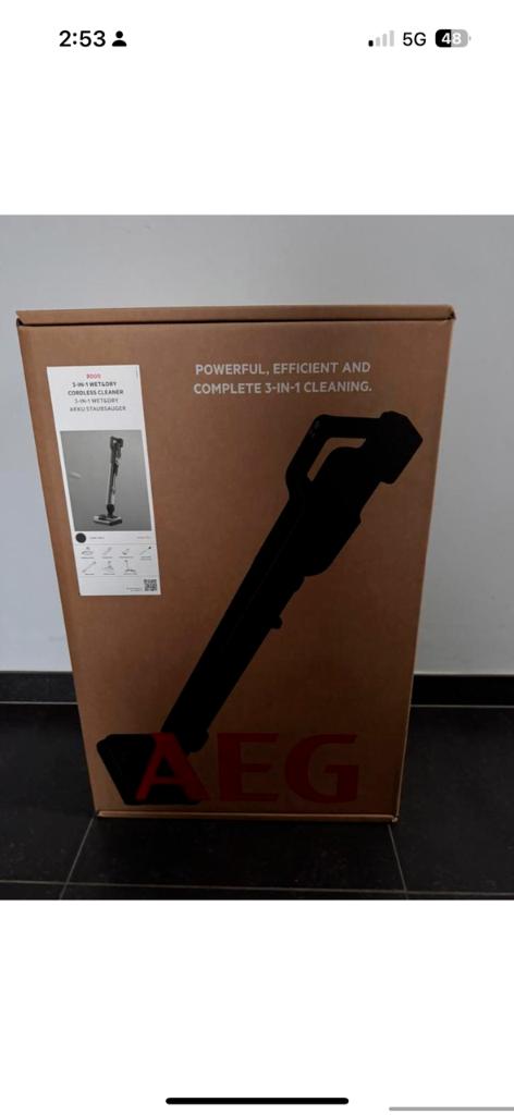 Aspirateur eau et poussieres aeg neuf, Electroménager, Enlèvement, Neuf, Aspirateur