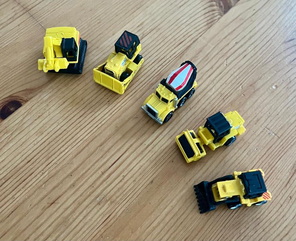 Vintage Micro Machines set bouwvoertuigen van Galoob, Collections, Enlèvement ou Envoi, Utilisé