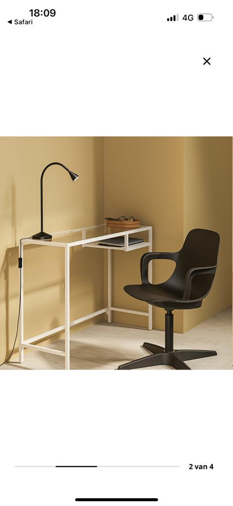 Laptop bureau vittsjo ikea, Ophalen, Zo goed als nieuw