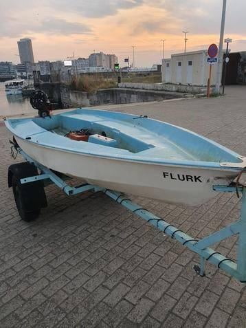boot met trailer, Watersport en Boten, Ophalen, Gebruikt, Polyester, 3 tot 6 meter