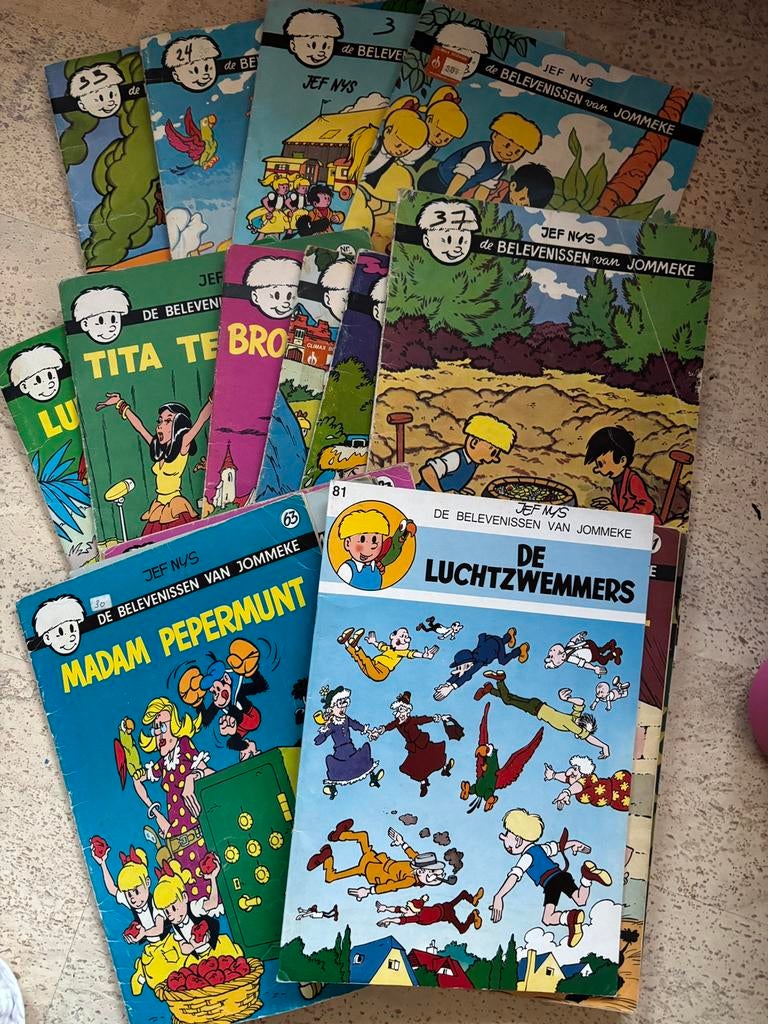 Strips Jommeke zwart-wit, Boeken, Meerdere stripboeken, Ophalen of Verzenden, Gelezen