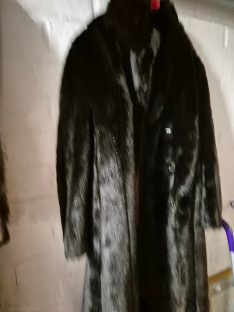 Vintage bont jas in zwarte nerts, Kleding | Dames, Jassen | Winter, Ophalen of Verzenden