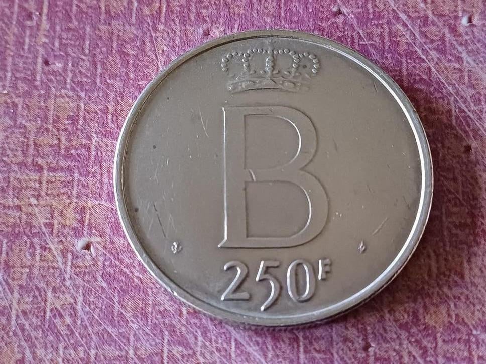 BELGIË 250 FRANK BOUDEWIJN 1976 FRANS, Zilver, Ophalen of Verzenden, Losse munt, Zilver