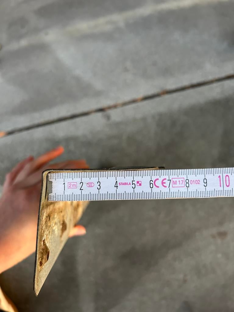 Metalen driehoek platen, Bricolage & Construction, Quincaillerie & Fixations, Enlèvement, Utilisé, 250 mm ou plus, Autres types