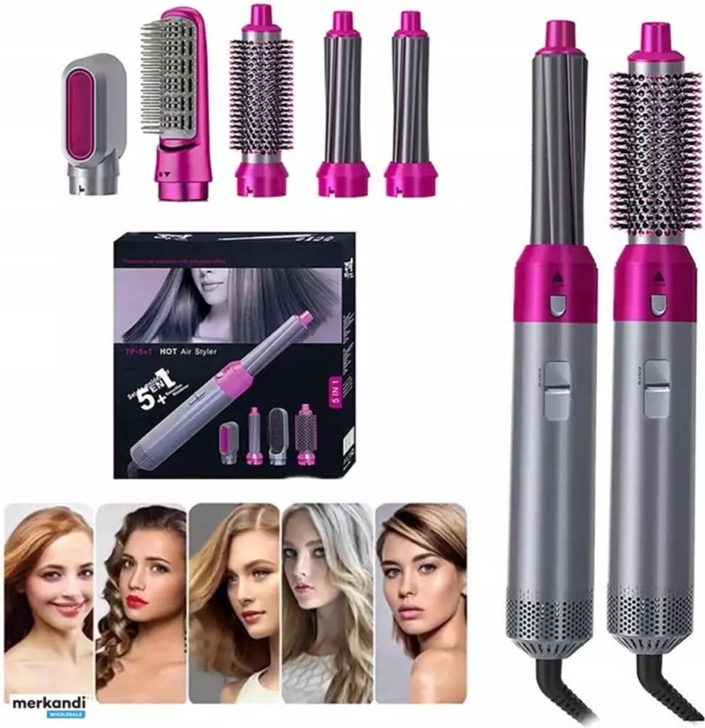 5-in-1 Hair Styler Set – Föhn, Krultang & Stijlborstel, Handtassen en Accessoires, Uiterlijk | Haarverzorging, Nieuw, Haardroger