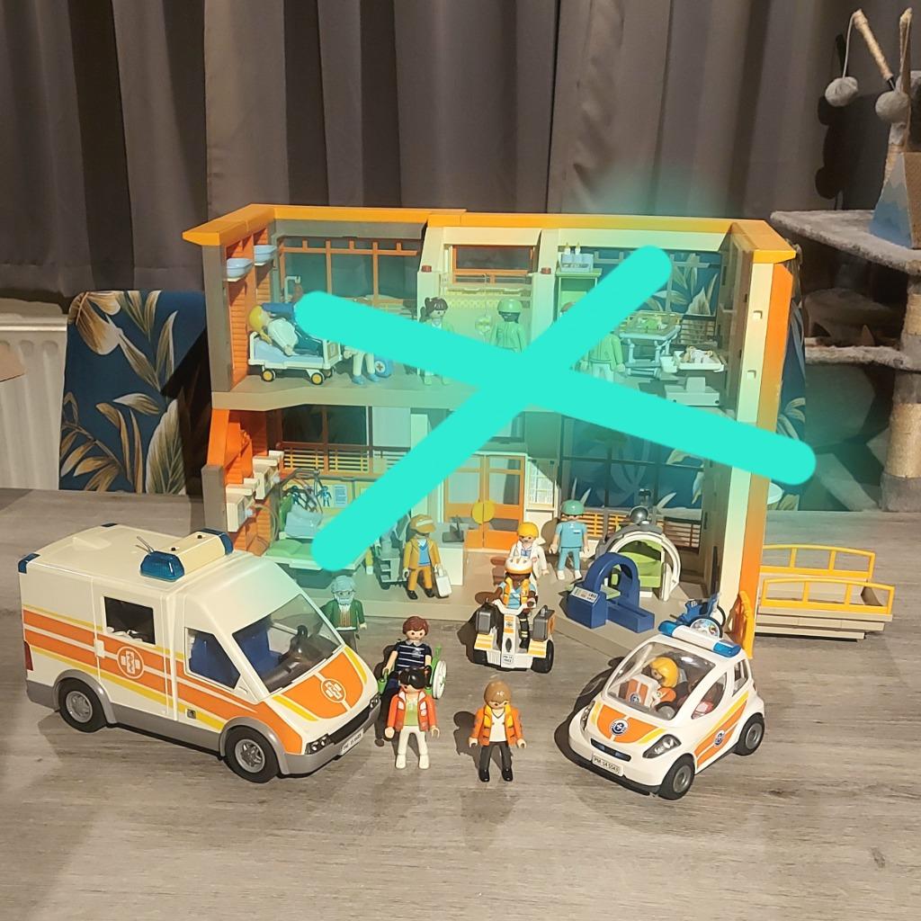 Ensemble playmobil ambulance clinique pediatrique, Ophalen, Zo goed als nieuw, Complete set