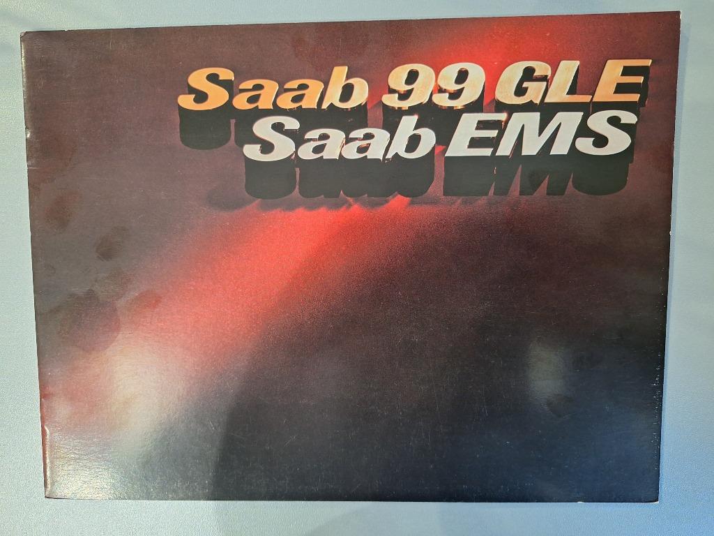 SAAB 99 GLE EMS 1977 BROCHURE 16 PAGINA'S TEKST FRANSE TEKST, Ophalen of Verzenden, Gelezen, Overige merken