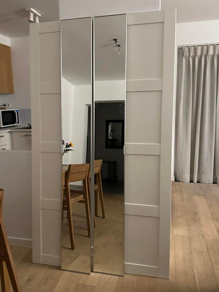 IKEA SPIEGELDEUR (PAX, AHEIM, BERGSBO), Ophalen, Ikea, modern, organisatiesysteem, 50 tot 100 cm, Zo goed als nieuw