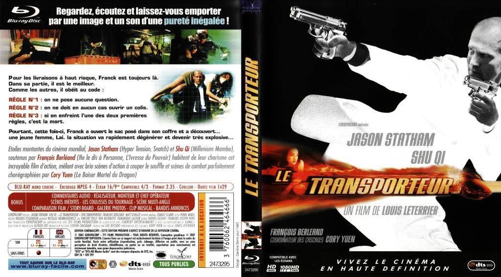 le transporteur (the transporter) (blu-ray) neuf , Cd's en Dvd's, Ophalen of Verzenden, Zo goed als nieuw, Actie