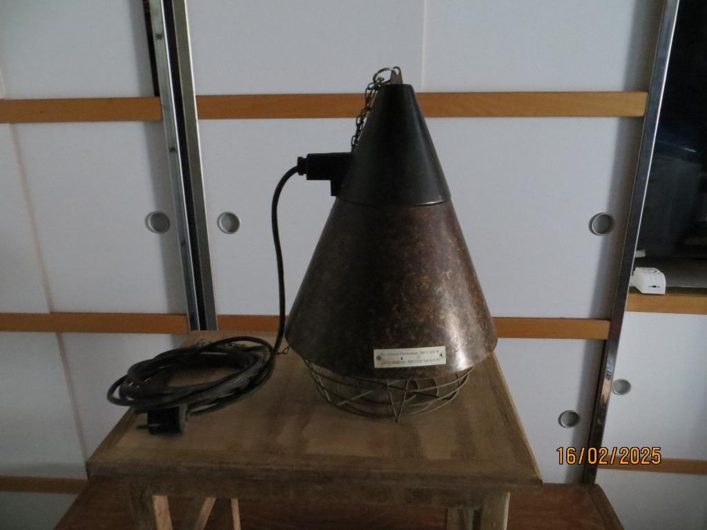 Lampe chauffante pour animaux, Enlèvement