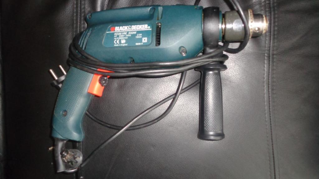 Foreuse visseuse black et decker 550 watts, Bricolage & Construction, Enlèvement ou Envoi, Utilisé, Foreuse et Perceuse, 400 à 600 watts