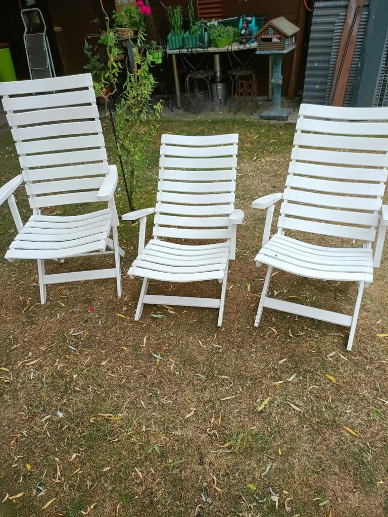 3 chaises de jardin, Enlèvement, Comme neuf, Synthétique