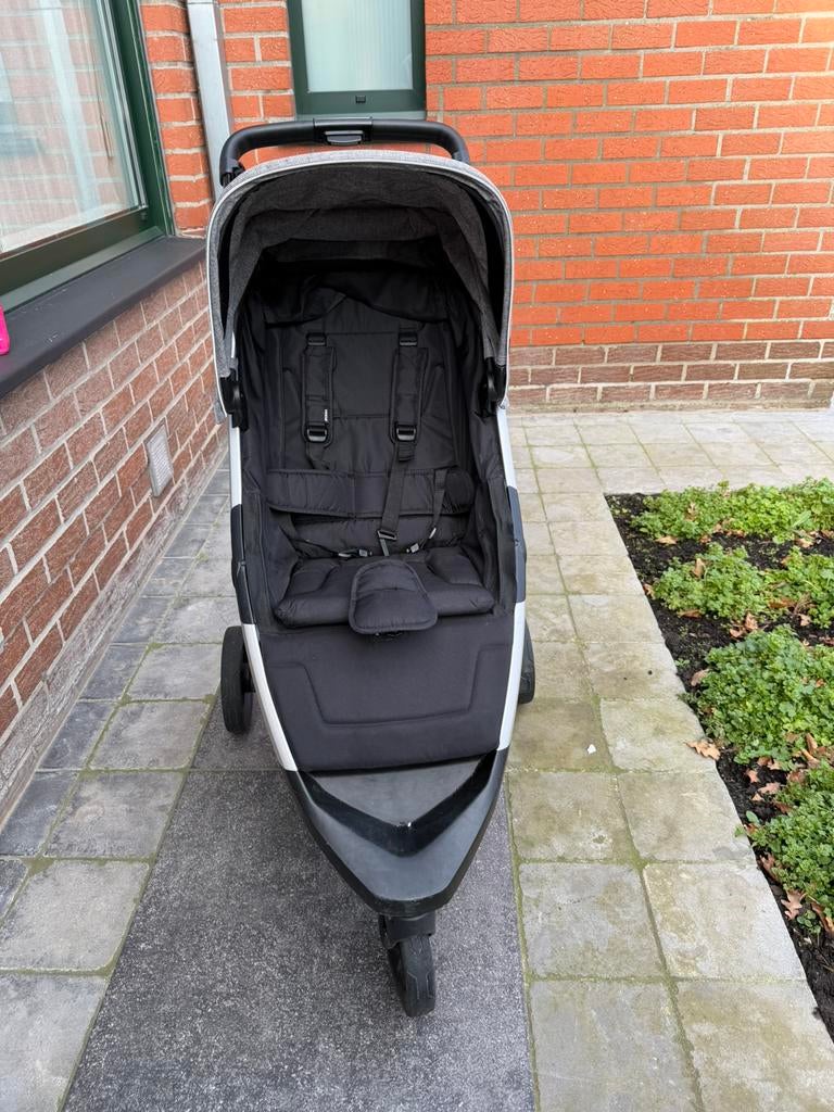 Cybex Cloud Z + Base Z + Thule Kinderwagen Spring grey, Kinderen en Baby's, Buggy's, Zo goed als nieuw, Ophalen